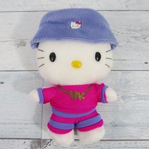 Nakajima 2003 Sanrio Hello Kitty Hip Hop Rap 7" Plush Stuffed Animal